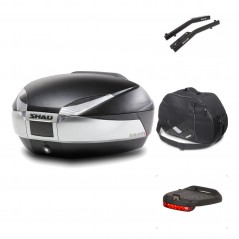 SHAD Baul trasero + herraje montaje accesorios SH48 TITANIUM PREMIUM KIT-185802