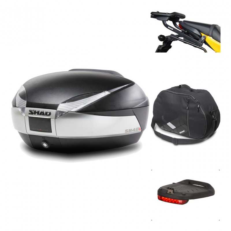 Rear trunk + mounting hardware + accessories  SH48 TITANIUM PREMIUM