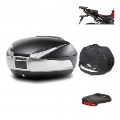 SHAD Baul trasero + herraje montaje accesorios SH48 TITANIUM PREMIUM KIT-185650