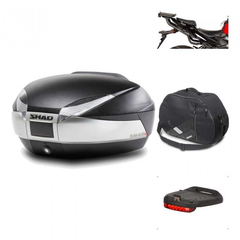 Rear trunk + mounting hardware + accessories  SH48 TITANIUM PREMIUM