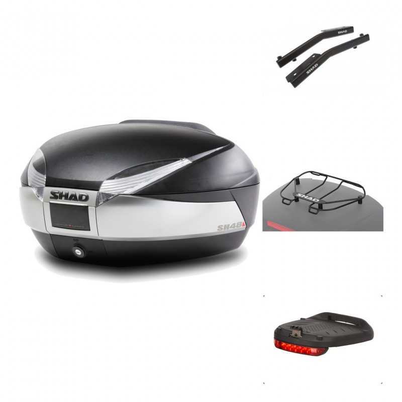 Rear trunk + mounting hardware + accessories  SH48 TITANIUM PREMIUM