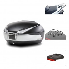 SHAD Baul trasero + herraje montaje accesorios SH48 TITANIUM PREMIUM KIT-185900