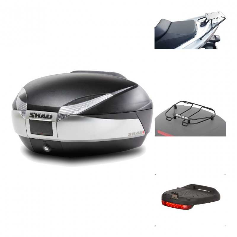 SHAD Baul trasero + herraje montaje accesorios SH48 TITANIUM PREMIUM KIT-185900