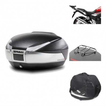 SHAD Baul trasero + herraje montaje accesorios SH48 TITANIUM PREMIUM KIT-186101