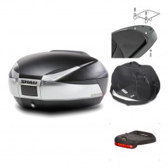 Rear trunk + mounting hardware + accessories  SH48 TITANIUM PREMIUM