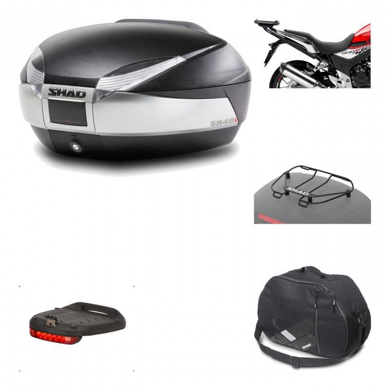 Rear trunk + mounting hardware + accessories  SH48 TITANIUM PREMIUM