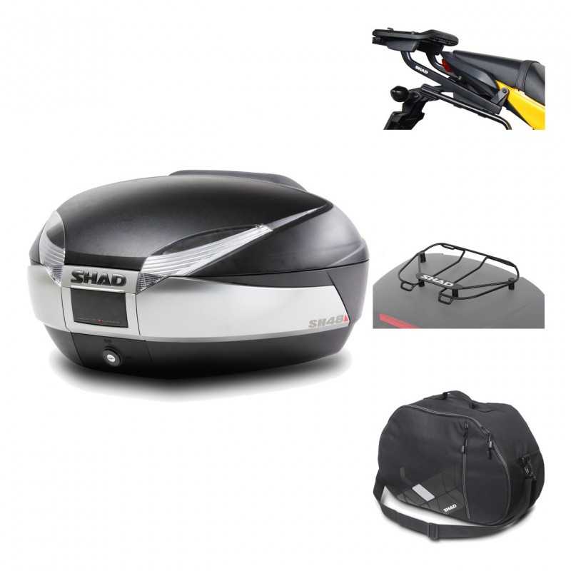 Rear trunk + mounting hardware + accessories  SH48 TITANIUM PREMIUM