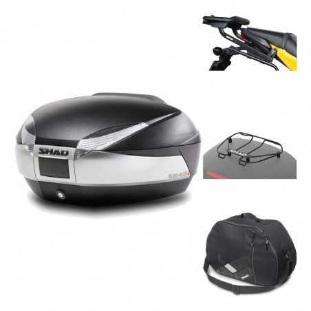 SHAD Baul trasero + herraje montaje accesorios SH48 TITANIUM PREMIUM KIT-186005