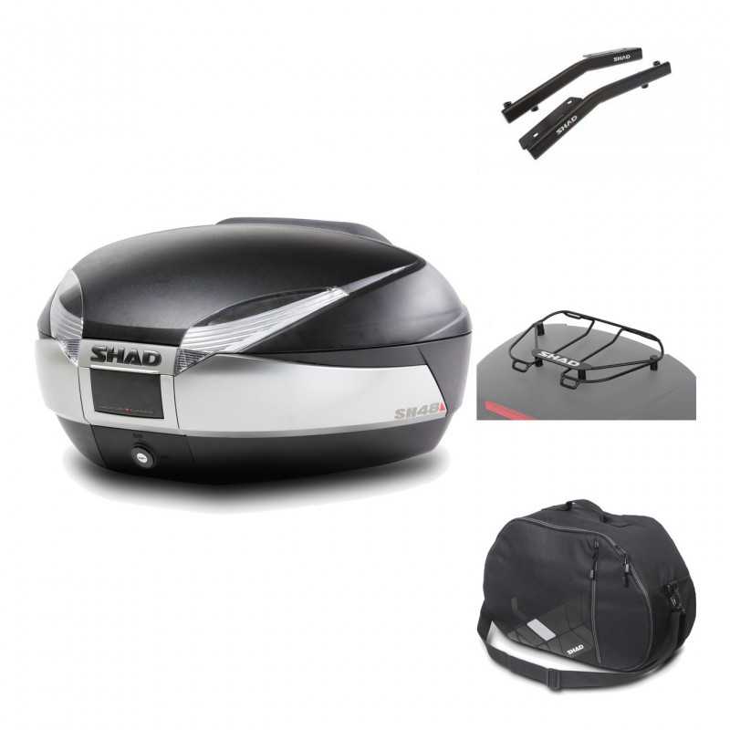 Rear trunk + mounting hardware + accessories  SH48 TITANIUM PREMIUM