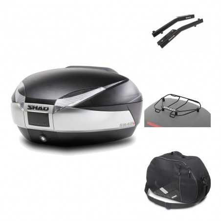 SHAD Baul trasero + herraje montaje accesorios SH48 TITANIUM PREMIUM KIT-185805