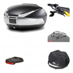 Rear trunk + mounting hardware + accessories  SH48 TITANIUM PREMIUM