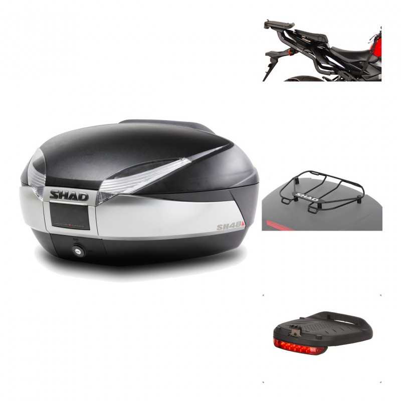 Rear trunk + mounting hardware + accessories  SH48 TITANIUM PREMIUM