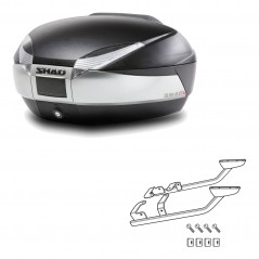 SHAD Baul trasero + herraje montaje SH48 TITANIUM PREMIUM KIT-186103