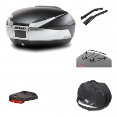 Rear trunk + mounting hardware + accessories  SH48 TITANIUM PREMIUM