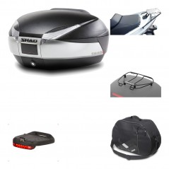Rear trunk + mounting hardware + accessories  SH48 TITANIUM PREMIUM