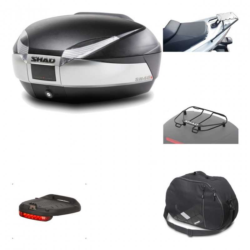 Rear trunk + mounting hardware + accessories  SH48 TITANIUM PREMIUM