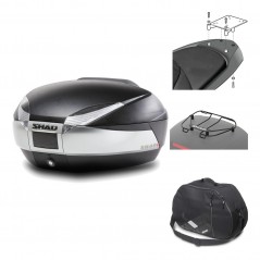 Rear trunk + mounting hardware + accessories  SH48 TITANIUM PREMIUM