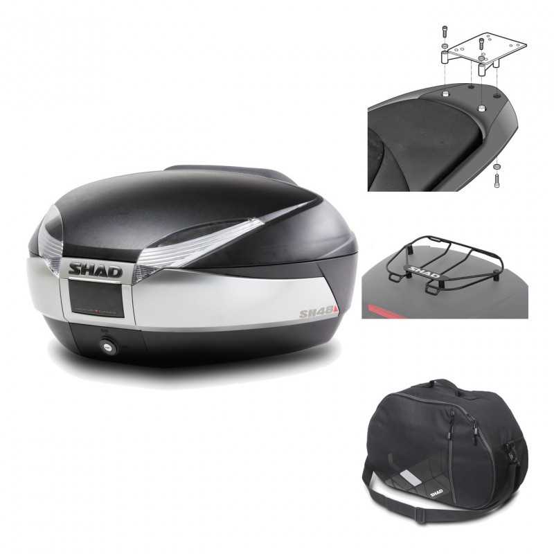 Rear trunk + mounting hardware + accessories  SH48 TITANIUM PREMIUM