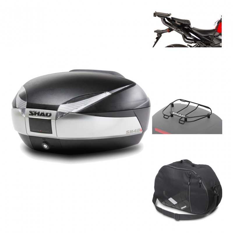 Rear trunk + mounting hardware + accessories  SH48 TITANIUM PREMIUM
