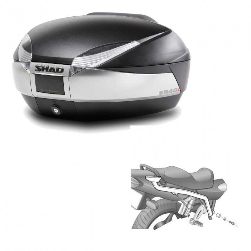 SHAD Baul trasero + herraje montaje SH48 TITANIUM PREMIUM KIT-185903