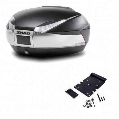 SHAD Baul trasero + herraje montaje SH48 TITANIUM PREMIUM KIT-185807