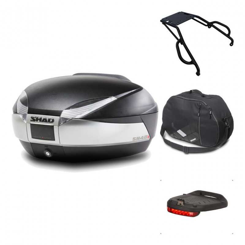 Rear trunk + mounting hardware + accessories  SH48 TITANIUM PREMIUM