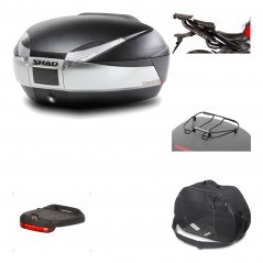 Rear trunk + mounting hardware + accessories  SH48 TITANIUM PREMIUM