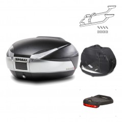 Rear trunk + mounting hardware + accessories  SH48 TITANIUM PREMIUM