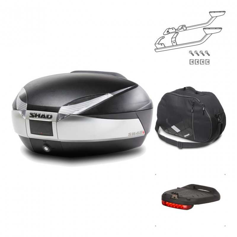 Rear trunk + mounting hardware + accessories  SH48 TITANIUM PREMIUM
