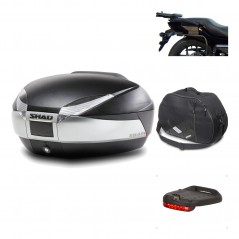 Rear trunk + mounting hardware + accessories  SH48 TITANIUM PREMIUM