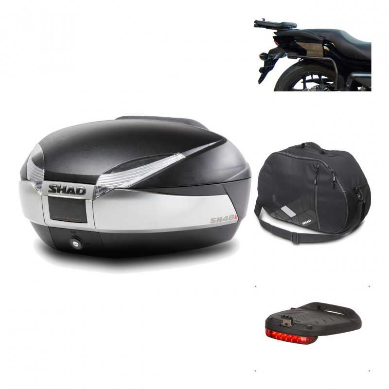 Rear trunk + mounting hardware + accessories  SH48 TITANIUM PREMIUM