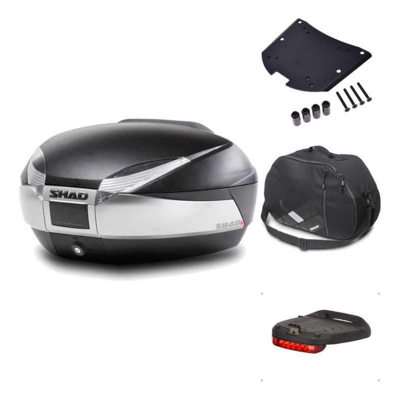 Rear trunk + mounting hardware + accessories  SH48 TITANIUM PREMIUM