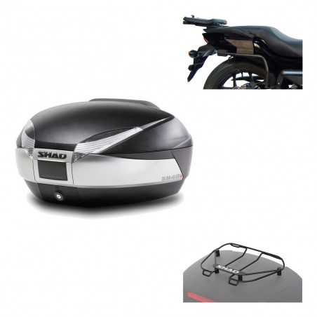 Back trunk + big top fitting + top grid rack SH48 TITANIUM PREMIUM