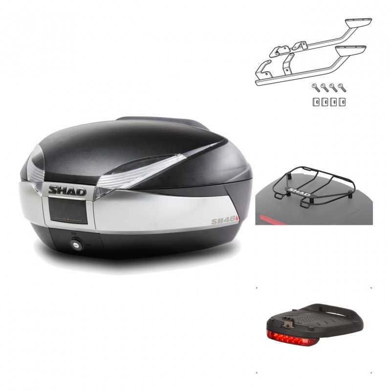 Rear trunk + mounting hardware + accessories  SH48 TITANIUM PREMIUM