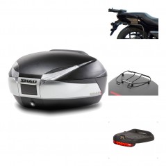 SHAD Baul trasero + herraje montaje accesorios SH48 TITANIUM PREMIUM KIT-186012
