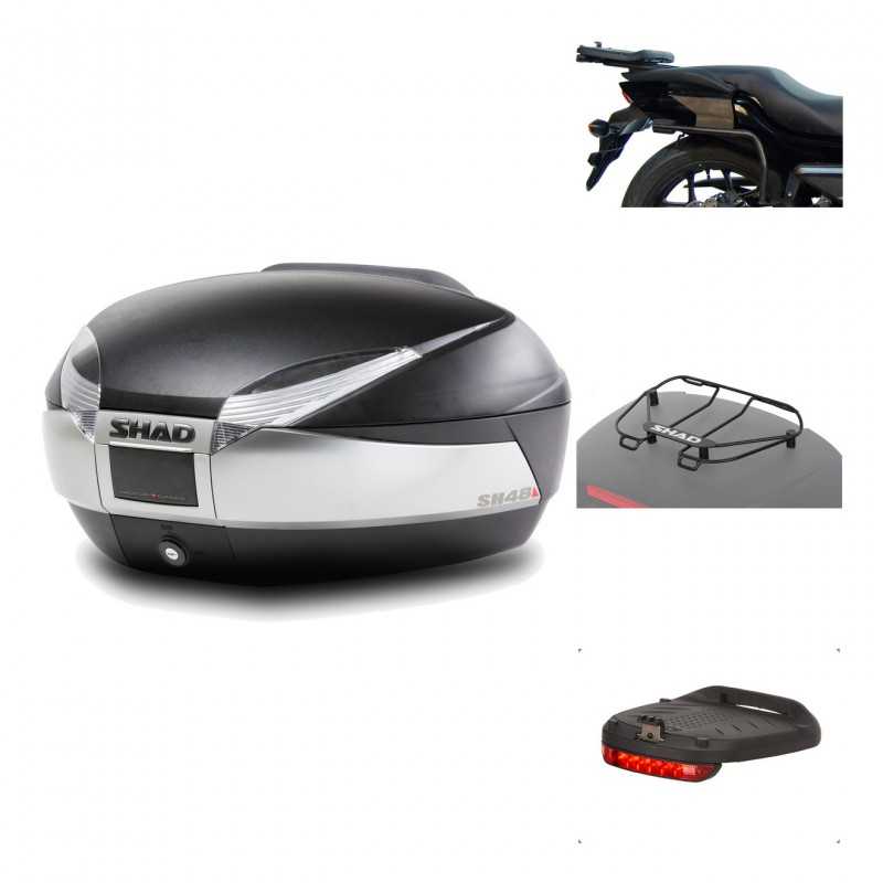 Rear trunk + mounting hardware + accessories  SH48 TITANIUM PREMIUM