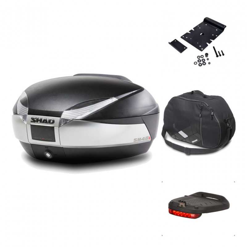Rear trunk + mounting hardware + accessories  SH48 TITANIUM PREMIUM