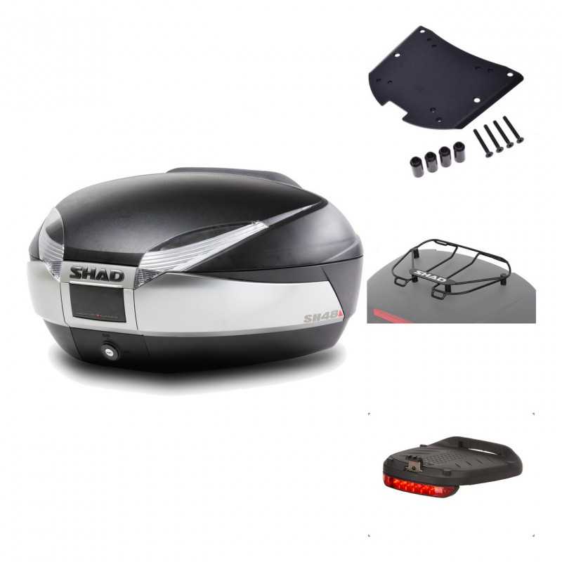 Rear trunk + mounting hardware + accessories  SH48 TITANIUM PREMIUM