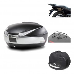 Rear trunk + mounting hardware + accessories  SH48 TITANIUM PREMIUM