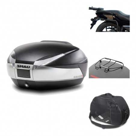 SHAD Baul trasero + herraje montaje accesorios SH48 TITANIUM PREMIUM KIT-186013
