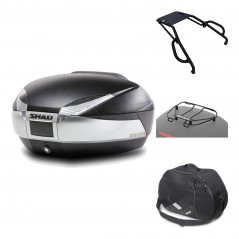 Rear trunk + mounting hardware + accessories  SH48 TITANIUM PREMIUM