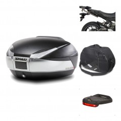 Rear trunk + mounting hardware + accessories  SH48 TITANIUM PREMIUM