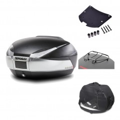 Rear trunk + mounting hardware + accessories  SH48 TITANIUM PREMIUM
