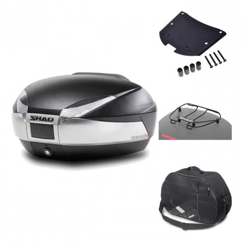 Rear trunk + mounting hardware + accessories  SH48 TITANIUM PREMIUM