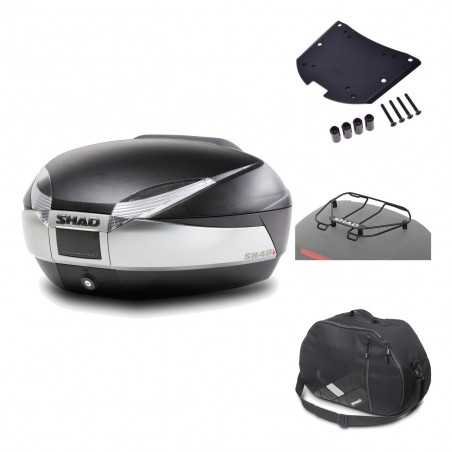 SHAD Baul trasero + herraje montaje accesorios SH48 TITANIUM PREMIUM KIT-185709