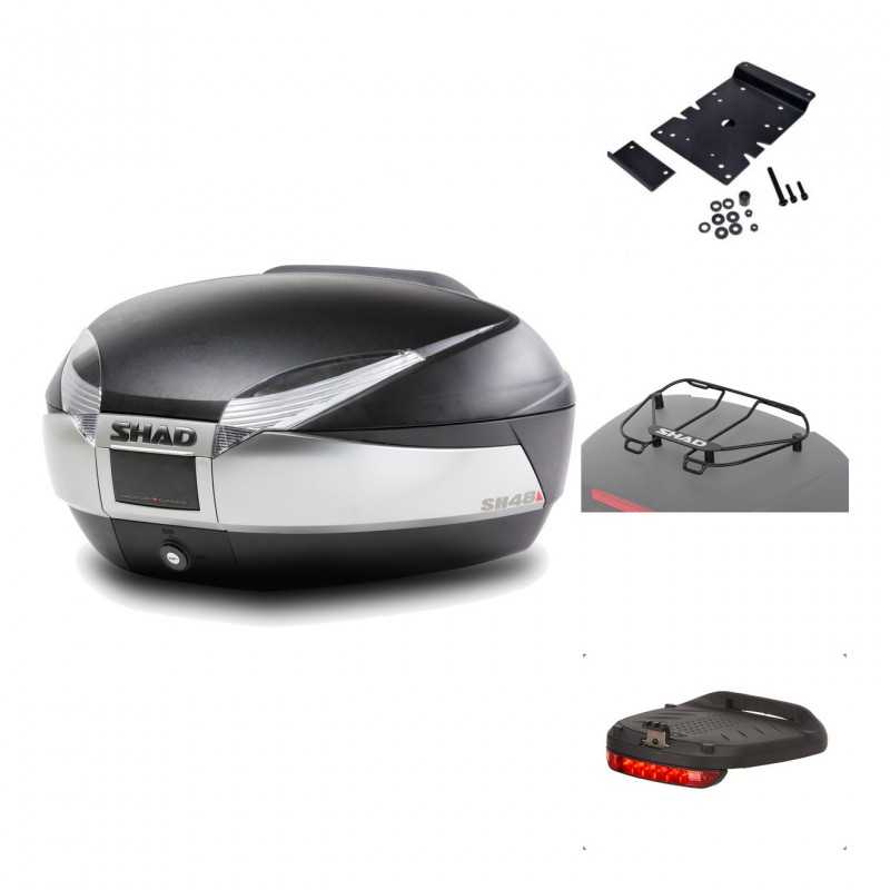 Rear trunk + mounting hardware + accessories  SH48 TITANIUM PREMIUM
