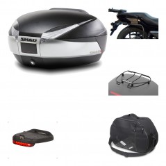 Rear trunk + mounting hardware + accessories  SH48 TITANIUM PREMIUM