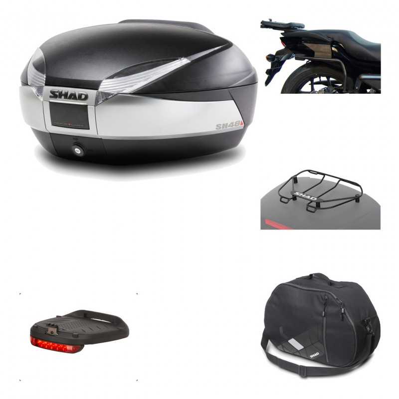 Rear trunk + mounting hardware + accessories  SH48 TITANIUM PREMIUM