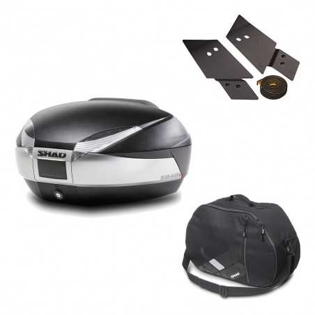 Back trunk + big top fitting + internal bag SH48 TITANIUM PREMIUM