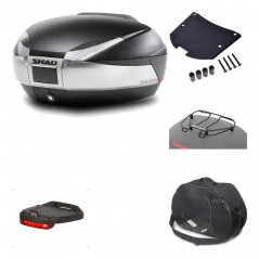 Rear trunk + mounting hardware + accessories  SH48 TITANIUM PREMIUM